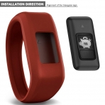 iBREK Garmin Vivofit JR Silikon Kay (Large)-Maroon