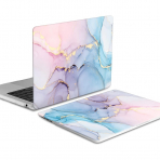 iCasso Desenli MacBook Air K�l�f� (13.6 �n�)-Soft Blue Marble