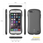 iFace Apple iPhone 8 Plus Pastel Serisi Klf (MIL-STD-810G)-Gray (Pearl)