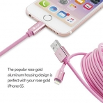 iOrange-E Apple iPhone Lightning Kablo (3M)-Pink