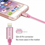 iOrange-E Apple iPhone Lightning Kablo (3M)-Pink