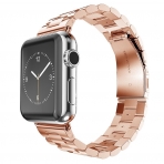 iXCC Apple Watch Paslanmaz elik Metal Kay (42mm)-Rose Gold