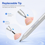 iafer Microsoft Surface Uyumlu Stylus Kalem-Silver