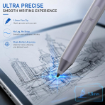 iafer Microsoft Surface Uyumlu Stylus Kalem-Gray