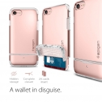 Spigen iPhone 7 Case Flip Armor-Rose Gold