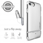 Spigen iPhone 7 Case Flip Armor-Satin Silver