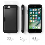 Spigen iPhone 7 Plus Slim Armor CS K�l�f-Black