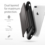 Spigen iPhone 7 Plus Slim Armor CS K�l�f-Gunmetal