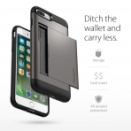 Spigen iPhone 7 Plus Slim Armor CS K�l�f-Gunmetal