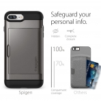 Spigen iPhone 7 Plus Slim Armor CS K�l�f-Gunmetal
