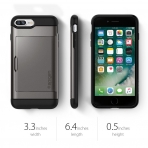 Spigen iPhone 7 Plus Slim Armor CS K�l�f-Gunmetal