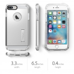 Spigen iPhone 7 Plus Tough Armor Klf-Satin Silver