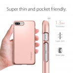 Spigen iPhone 7 Plus Thin Fit Klf-Rose Gold