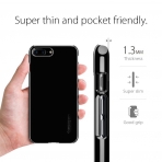 Spigen iPhone 7 Plus Thin Fit Klf-Jet Black