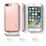 Spigen iPhone 7 Plus Thin Fit Klf-Rose Gold