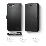 Spigen iPhone 7 Plus Case Wallet S-Black