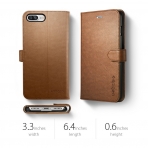 Spigen iPhone 7 Plus Case Wallet S-Brown