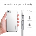 Spigen iPhone 7 Thin Fit K�l�f-Satin Silver