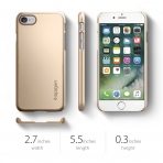 Spigen iPhone 7 Thin Fit K�l�f-Champagne Gold
