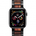 iiteeology Apple Watch Ultra Paslanmaz elik Kay (49/45/44/42mm)-Sandalwood Black