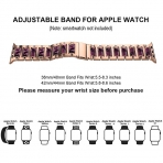 iiteeology Apple Watch Ultra Paslanmaz elik Kay (49/45/44/42mm)-Purple Rose Gold