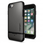 Spigen iPhone 7 Case Flip Armor-Gunmetal