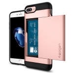 Spigen iPhone 7 Plus Slim Armor CS K�l�f-Rose Gold