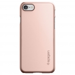 Spigen iPhone 7 Thin Fit K�l�f-Rose Gold