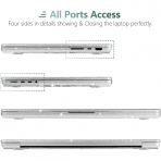 TWOLSKOO MacBook Pro M1/M4 Uyumlu Klf (14 in)-Glitter Clear