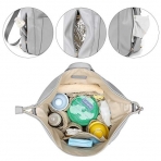 mommore PU Deri Bebek Bakm antas-Gray