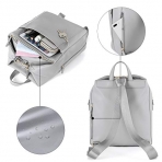 mommore PU Deri Bebek Bakm antas-Gray