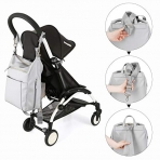 mommore PU Deri Bebek Bakm antas-Gray