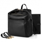 mommore PU Deri Bebek Bakm antas-Black
