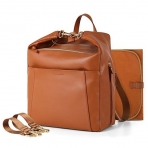 mommore PU Deri Bebek Bakm antas-Brown