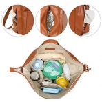 mommore PU Deri Bebek Bakm antas-Brown