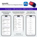 monoFe Car Scanner Ultra v1.5 OBD 2 Ara� Tan� Cihaz�