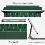 nimin Standl iPad Air M2 Klavyeli Klf (11 in)-Green