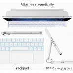 nimin Standl iPad Air M2 Klavyeli Klf (11 in)-White