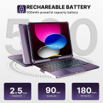 pekarejue iPad 10.Nesil Klavyeli Klf (10.9 in)-Purple