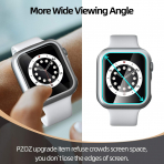 pzoz Apple Watch 4 Ekran Koruyucu Bumper K�l�f (40mm)-Silver