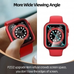 pzoz Apple Watch 4 Ekran Koruyucu Bumper Klf (44mm)-Red