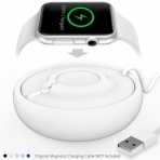 Silicone Maid LLC Apple Watch arj stasyonu-Macaron White