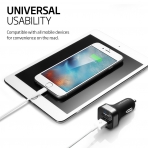 Spigen 4.8 Amp ift Balantl USB Ara arj F24QC - SGP11749