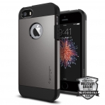 Spigen iPhone SE/5S/5 Tough Armor (MIL-STD-810G) Klf-Gunmetal