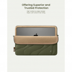 tomtoc 360 Terra Puffy MacBook Air/Pro anta(13 in)-Greenlands