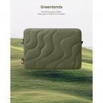 tomtoc 360 Terra Puffy MacBook Air/Pro anta(13 in)-Greenlands