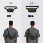tomtoc Aviator-T35 X-Pac Aksesuar antas(3.5L)-Olive
