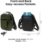 tomtoc Aviator-T37 X-Pac Askl RFID Seyahat antas-Green