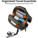 tomtoc Aviator-T37 X-Pac Askl RFID Seyahat antas-Green