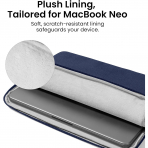 tomtoc Light A18 MacBook Neo Laptop �antas� (13 in�)-Navy Blue